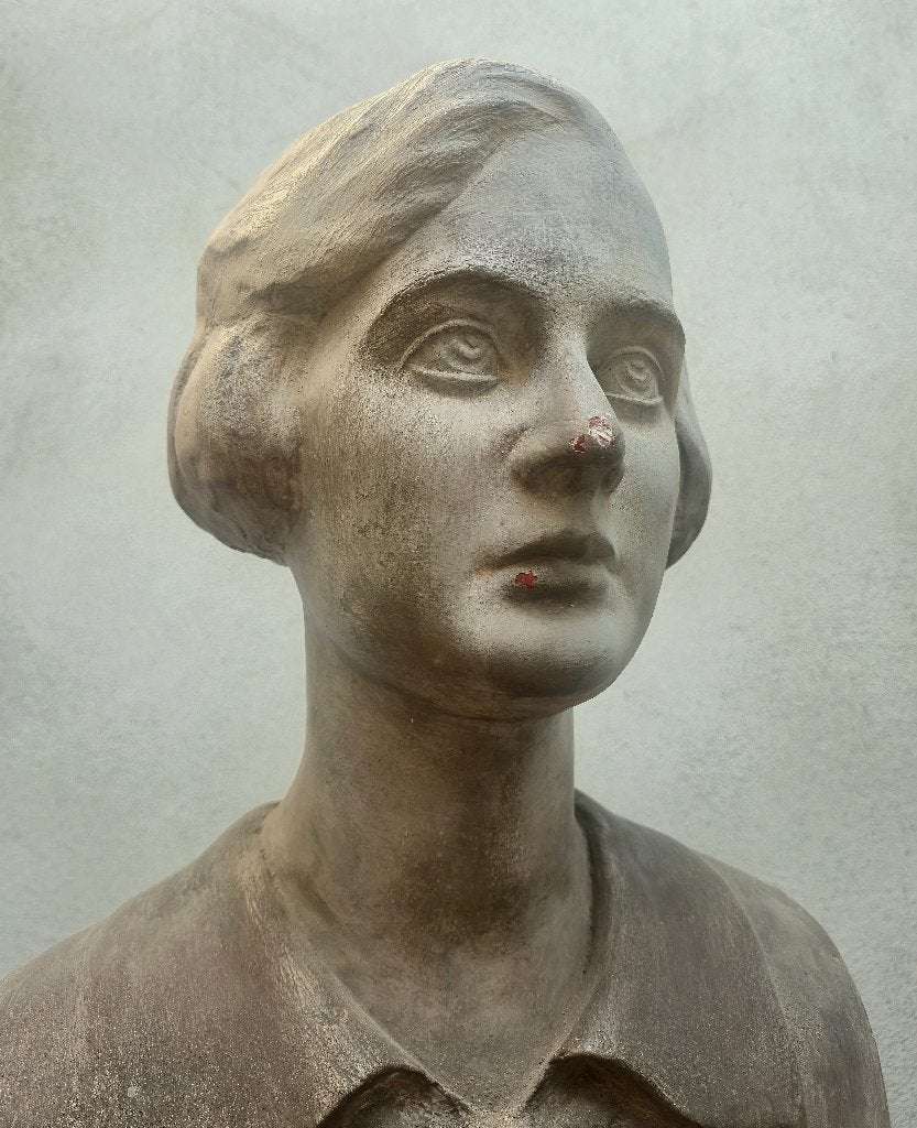 Buste Jonge Vrouw - Georges Vandemoortele 1927, Art deco, Buste, Ophalen of Verzenden, 20 - 50 cm