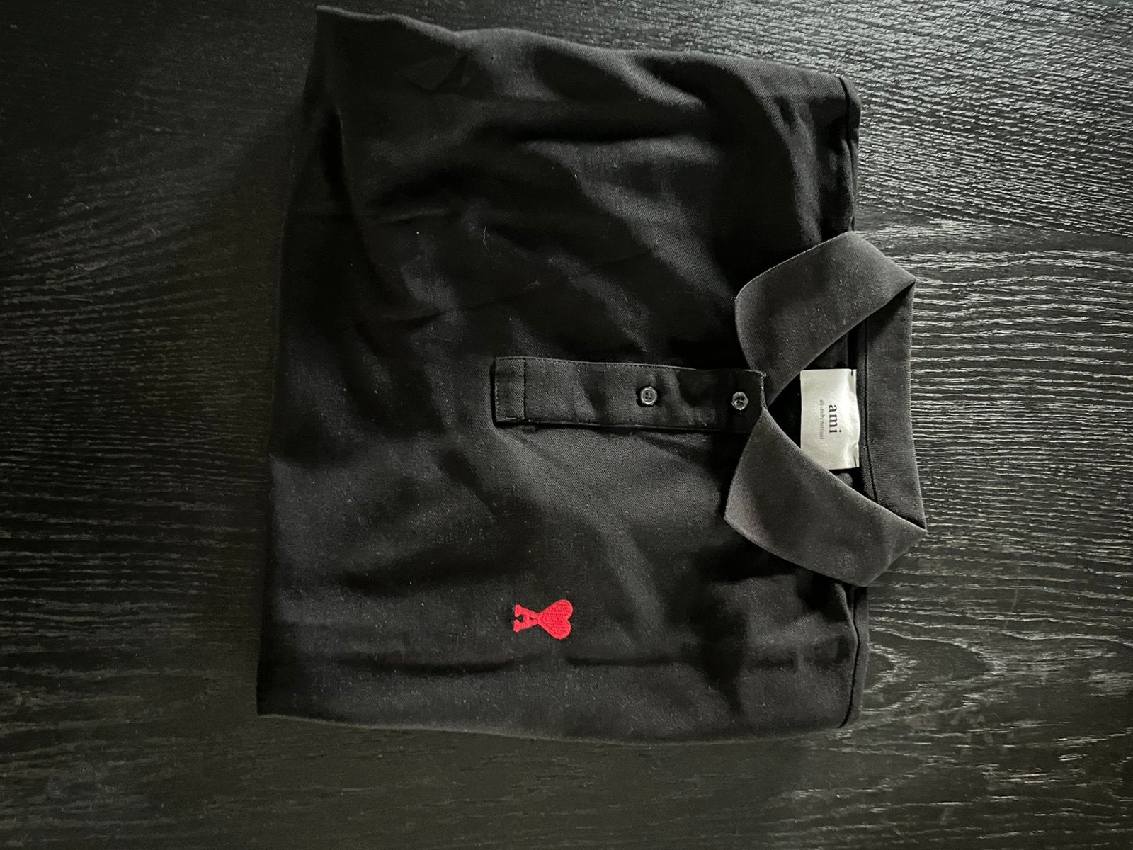 Ami paris polo zwart, Kleding | Heren, Polo's, Ophalen of Verzenden, Nieuw, Maat 48/50 (M), Zwart