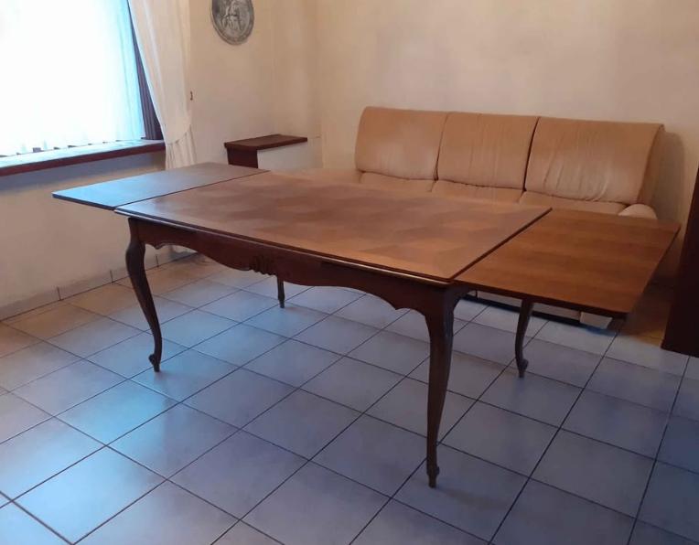uitschuifbare tafel, Huis en Inrichting, Ophalen, Gebruikt, 100 tot 150 cm, Vijf personen of meer