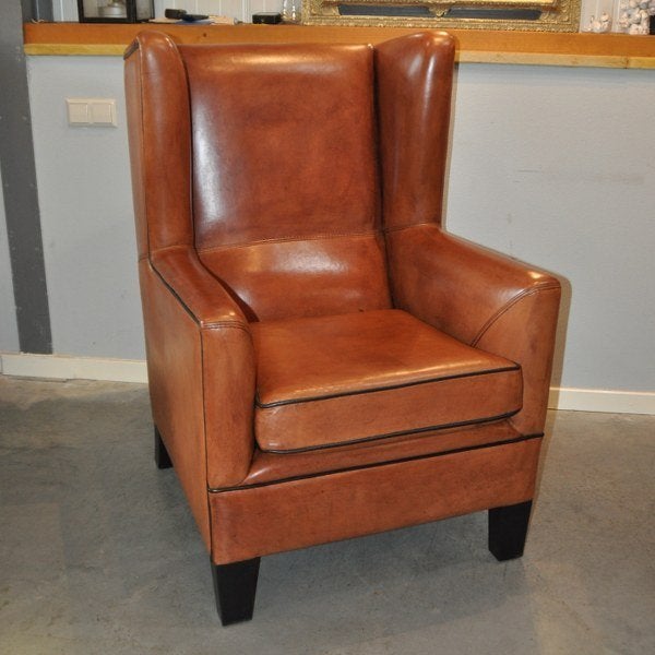 Art Deco schapenleren fauteuils, Ophalen
