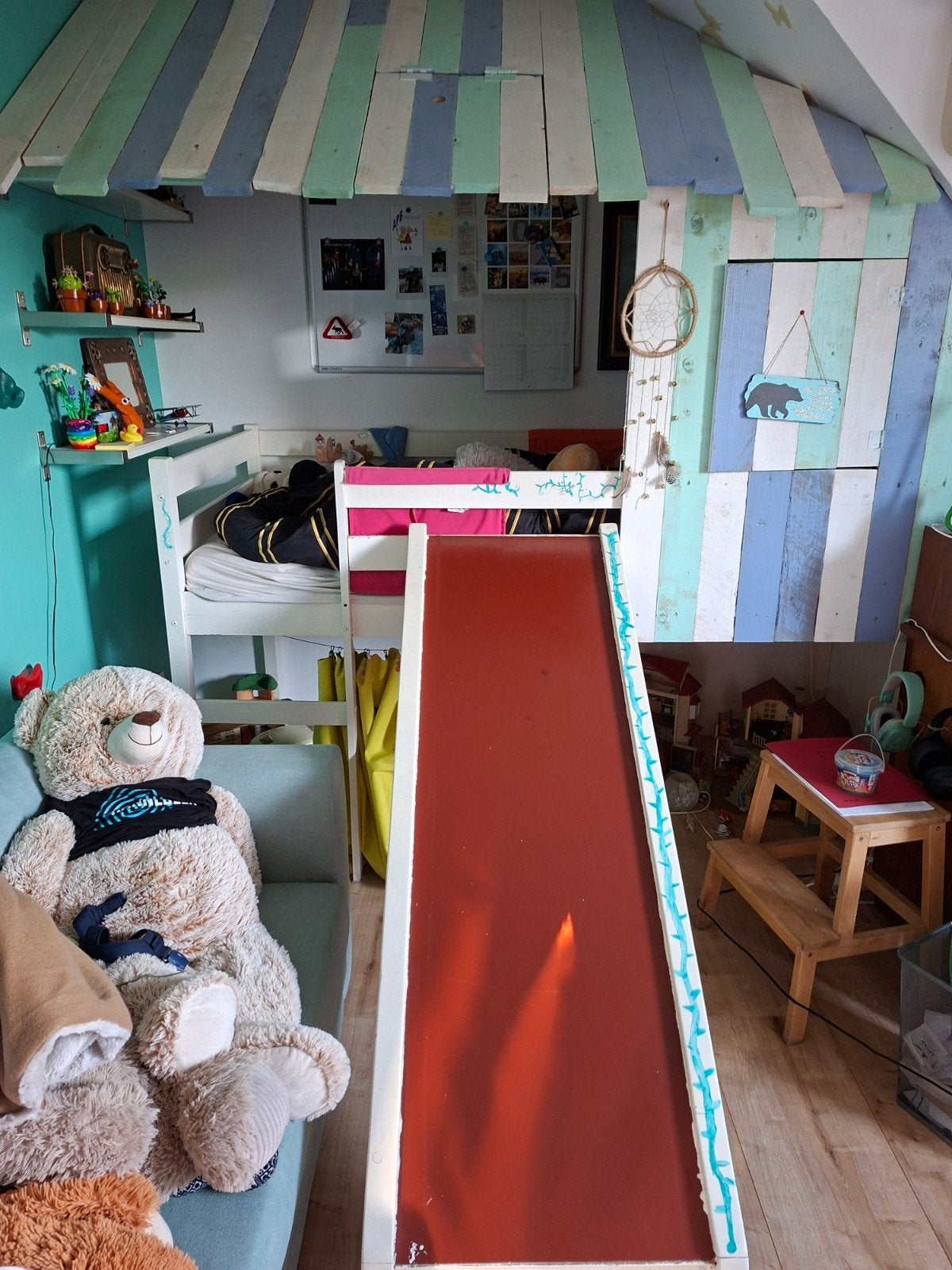 Halfhoogslaper boomhut met glijbaan, Ophalen, Halfhoogslaper