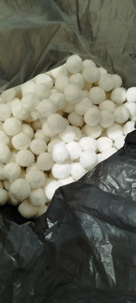 Balles de filtration cotton pour Jacuzzi ou Piscine, Enlèvement