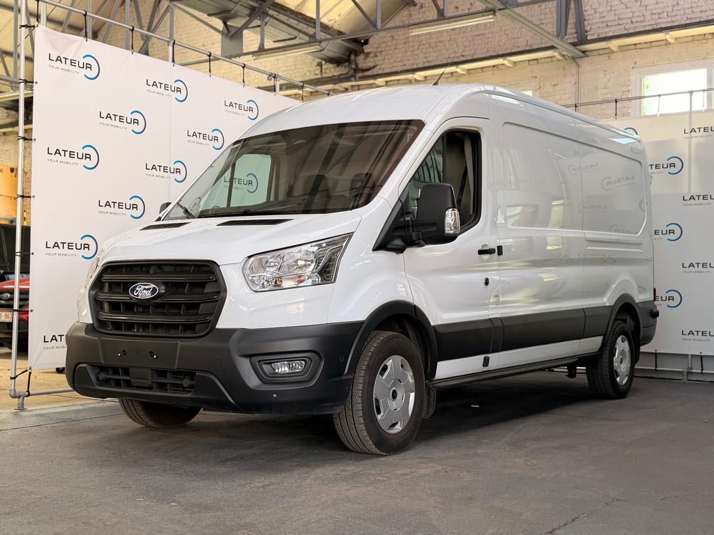 Ford Transit 350L Trend 2.0 Ecoblue 130pk M6 GARANTIE TOT 01, Auto's, Stof, Gebruikt, 2800 kg, Wit