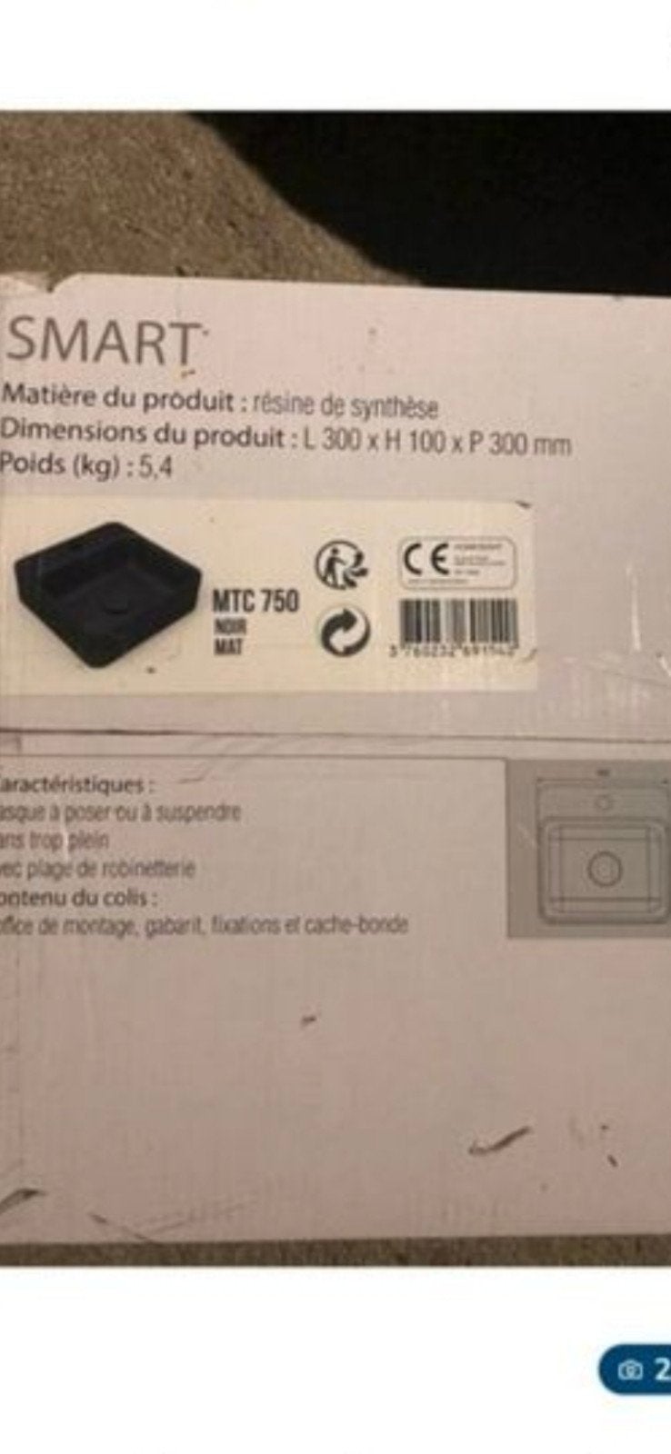 vasque à poser ou suspendre, Bricolage & Construction, Enlèvement