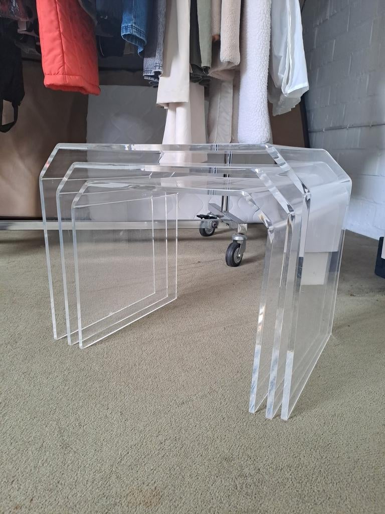 3 plexi nesting tables, Ophalen