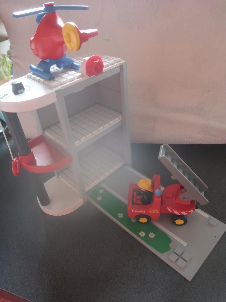playmobil 123 brandweer meeneemboerderij, Kinderen en Baby's, Speelgoed | Playmobil, Ophalen of Verzenden, Gebruikt, Complete set