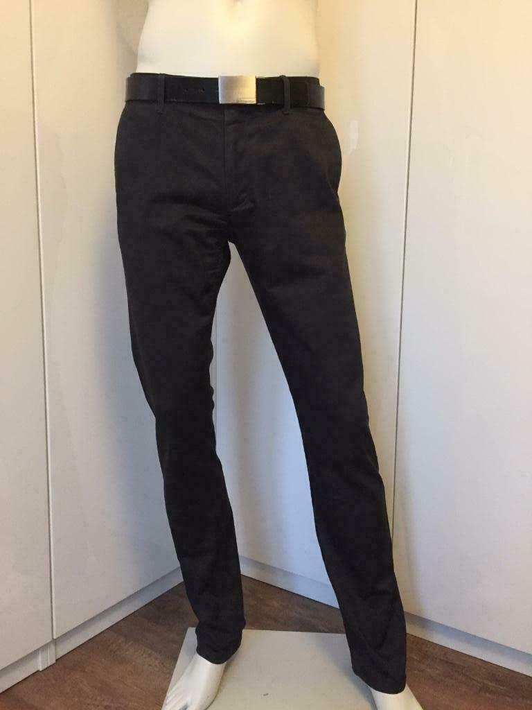 Broek Heren Zara donkergrijs, S - EUR 44 USA 34, zie beschri, Zara, Ophalen of Verzenden, Zo goed als nieuw, Grijs