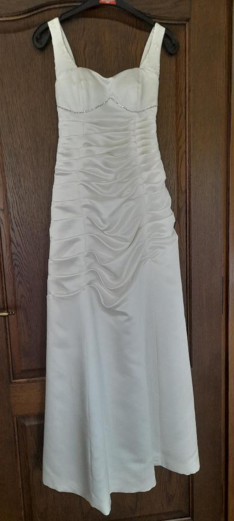 Uniek trouwkleed met uitzet, maat 34/36, Ophalen, Nieuw, Wit, Trouwjurk