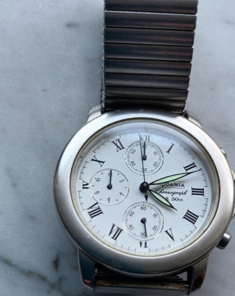 Rodania heren horloge, Handtassen en Accessoires, Horloges | Antiek, Ophalen of Verzenden