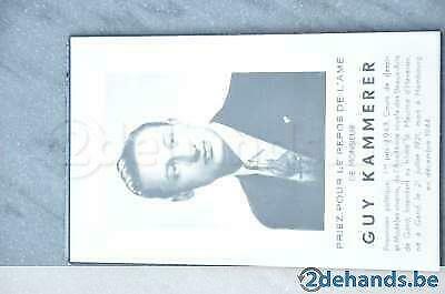 Guy Kammerer, politiek gevangene, Hamburg 1944, Verzamelen, Bidprentjes en Rouwkaarten, Bidprentje