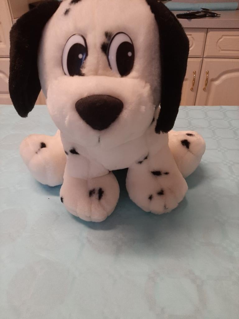 Grand chien dalmate en peluche - super doux, Enlèvement ou Envoi, Comme neuf, Chien
