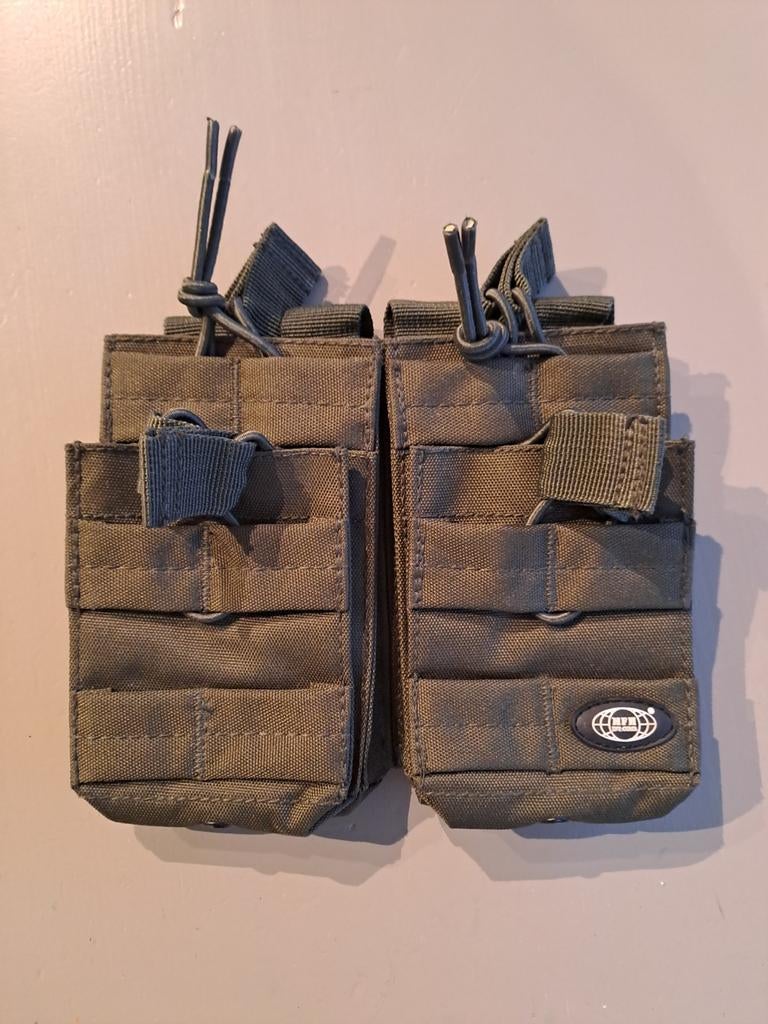 Porte-chargeur double 5.56 MFH Molle OD Green, Enlèvement ou Envoi