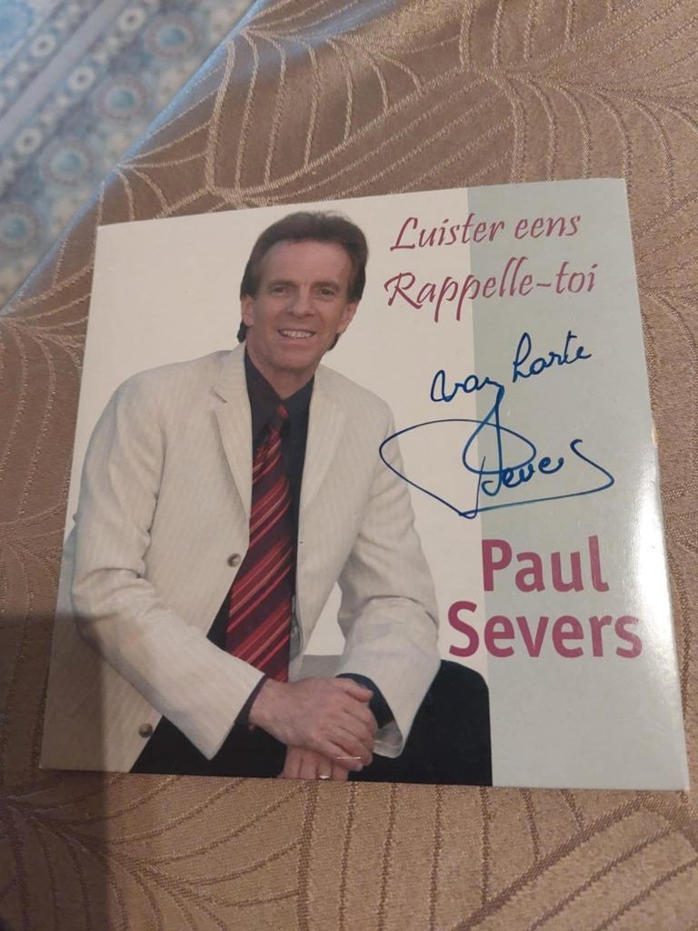 CD : Paul Severs / Luister eens / originele handtekening, Cd's en Dvd's, Verzenden, Zo goed als nieuw, Levenslied of Smartlap