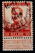 Belgique 1912 - Albert I n 111, Envoi, Oblitéré