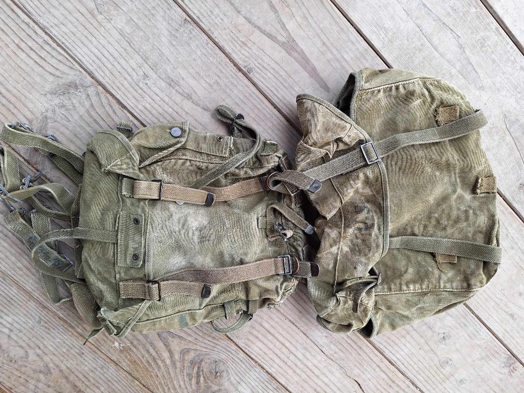 Sac à dos double US WWII M1945 Field Cargo, Enlèvement ou Envoi