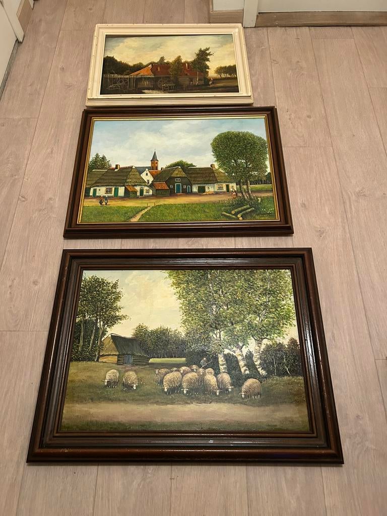 Verschillende olieverfschilderijen 25 eu / stuk, Antiek en Kunst, Kunst | Schilderijen | Klassiek, Ophalen