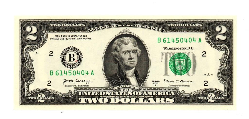 2 DOLLARS 2017   USA    P545    UNC    € 4, Enlèvement ou Envoi, Amérique du Nord, Billets en vrac