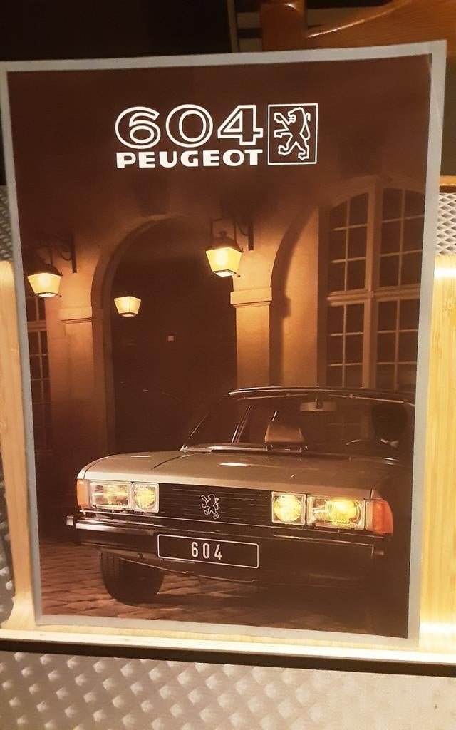 PEUGEOT 604 brochure, Ophalen of Verzenden, Zo goed als nieuw, Peugeot