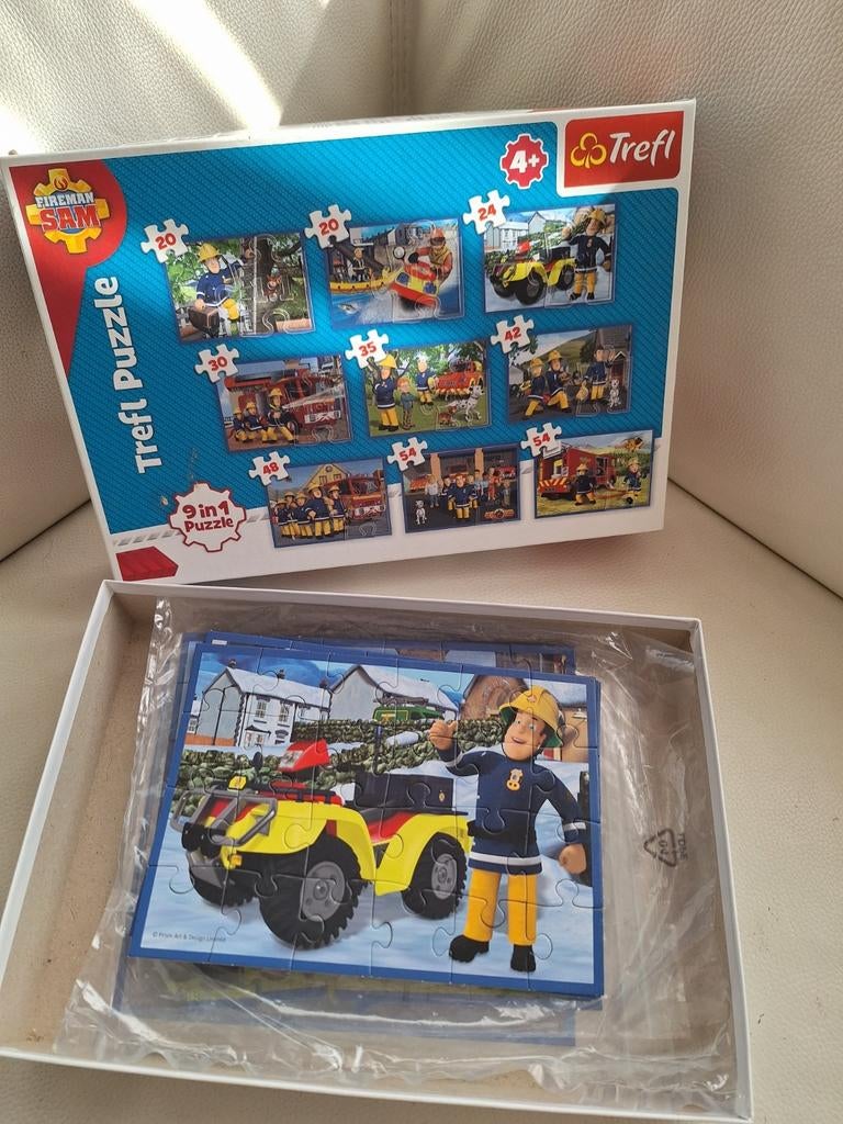 9 in 1 puzzel Brandweerman Sam, Ophalen, Zo goed als nieuw