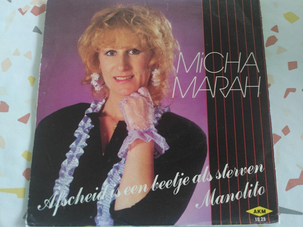 45T MICHA MARAH--AFSCHEID IS EEN BEETJE ALS STERVEN--, En néerlandais, Enlèvement ou Envoi, Single, Utilisé