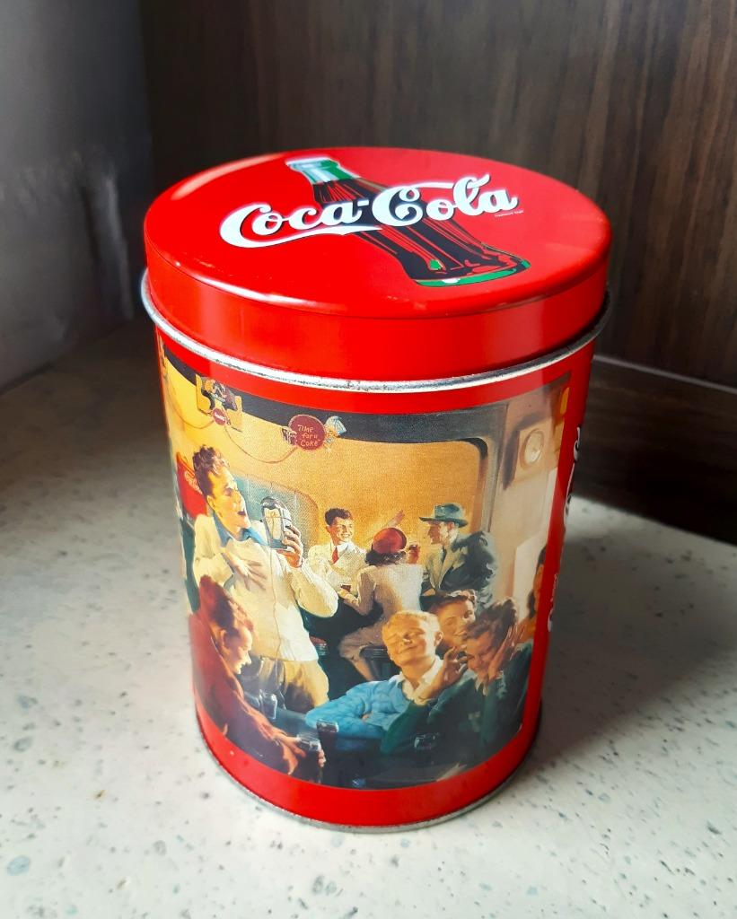 Vintage Coca-Cola blik bus Verjaardagsfeestje / In een café, Ophalen of Verzenden, Gebruikt, Overige merken