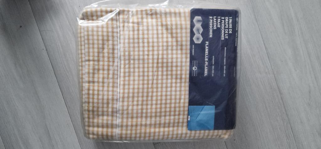 Draps de lit en molleton, Neuf, Beige, Enlèvement, Autres types