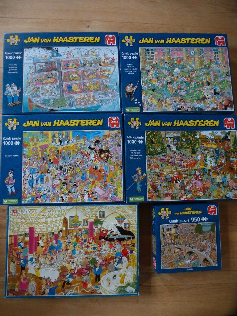 puzzels JAN VAN HAASTEREN, Ophalen of Verzenden, 500 t/m 1500 stukjes, Zo goed als nieuw, Legpuzzel