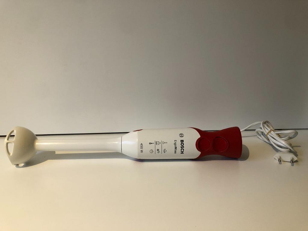 Bosch ErgoMixx 450w - Staafmixer - Wit Rood, Ophalen of Verzenden, Zo goed als nieuw