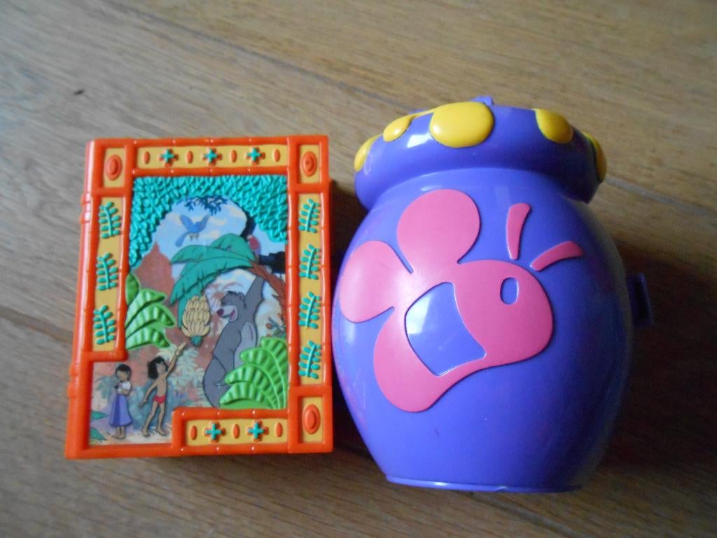 polly pocket vintage Disney Hasbro / Bluebird Winnie,Mowgli, Enlèvement, Utilisé