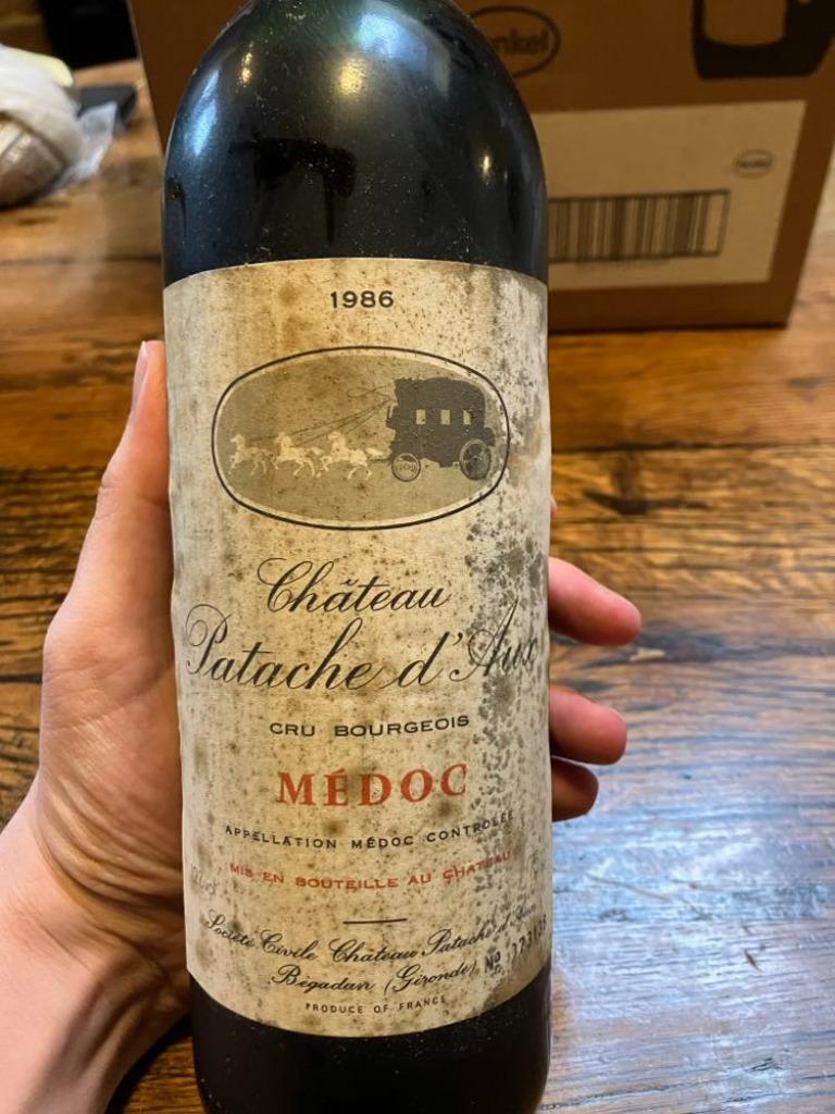 Chateau Patache d'Aux Cru Bourgeois Medoc 1986, Verzamelen, Wijnen, Ophalen, Frankrijk, Nieuw, Rode wijn