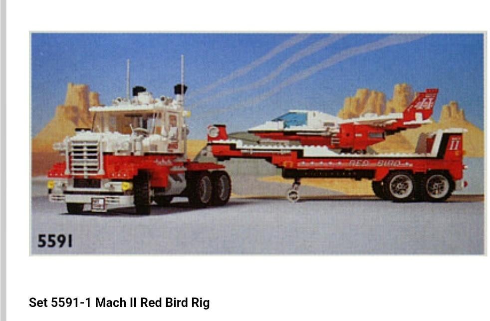 Lego set 5591 mach ii red bird rig, Enlèvement ou Envoi, Comme neuf, Lego