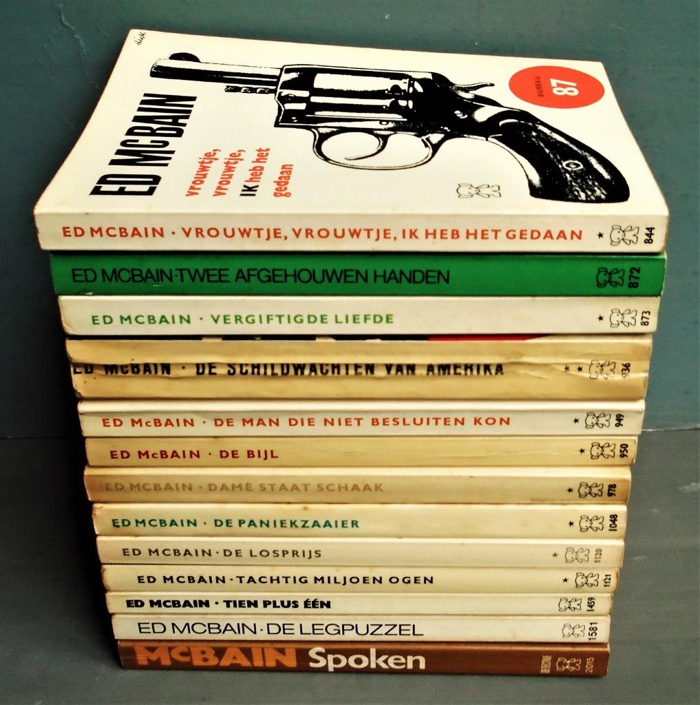 Ed McBain - 13 detective-/politieromans [Zwarte Beertjes], Enlèvement ou Envoi, Utilisé, Ed McBain