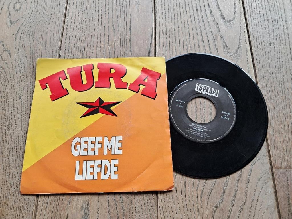 Single : Will Tura, geef me liefde, Ophalen of Verzenden