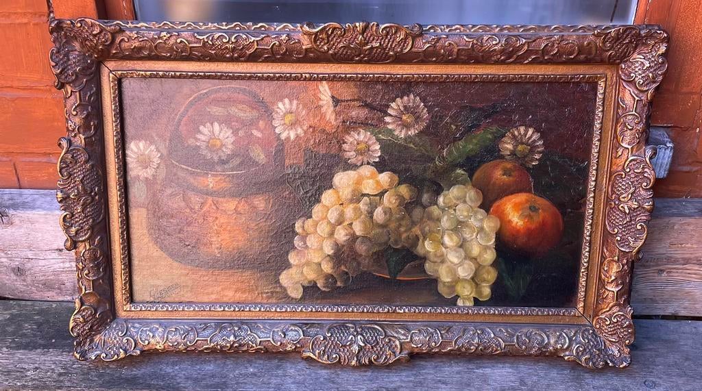 Art deco schilderij 1927 Georges JESSEN 1893-1963 Ukkel, Ophalen