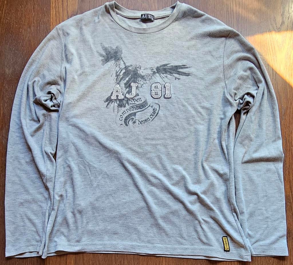 Armani jeans 81 open competition denim craft xxl trui, Kleding | Heren, Truien en Vesten, Armani Jeans, Overige maten, Ophalen of Verzenden