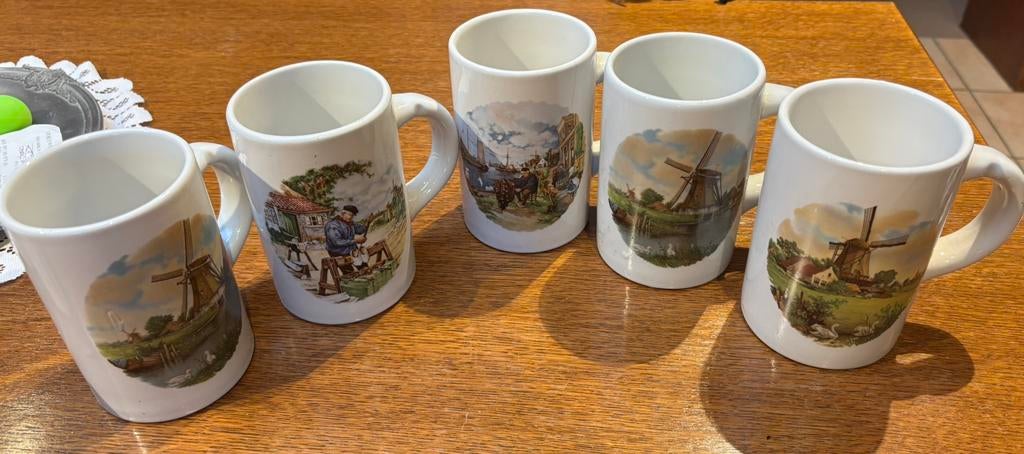 Lot de 5 Mugs « chopes » Royal Schwabap, Enlèvement, Comme neuf