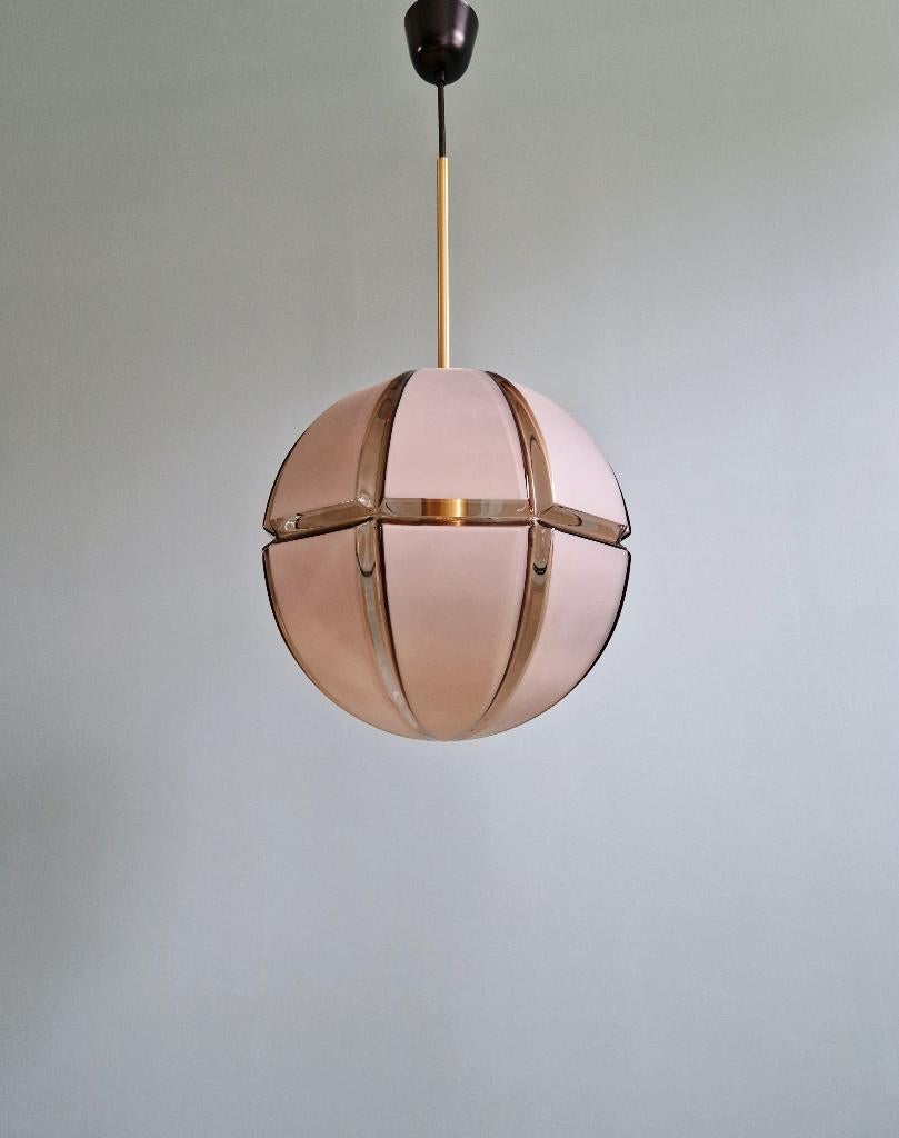 Grote hanglamp van matglas, Peill & Putzler, 1970, Ophalen of Verzenden