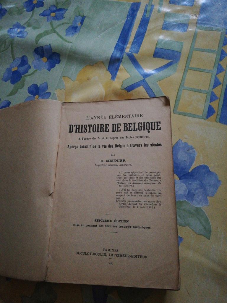 E. Meunier. L'année élémentaire d'histoire de Belgique., Livres, Enlèvement ou Envoi, Comme neuf