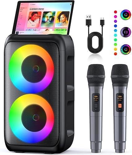Karaokemachine met 2 microfoons | GARTIS LEVERING, Audio, Tv en Foto, Karaoke-apparatuur, -, Verzenden, -, Nieuw