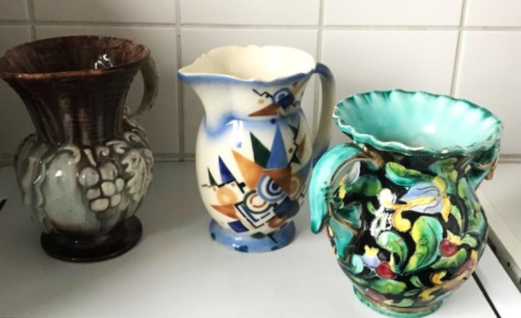 Kan Picasso stijl Art Deco Monaco Vintage 3 stuks😍💑🎁🤗👌, Antiek en Kunst, Ophalen of Verzenden