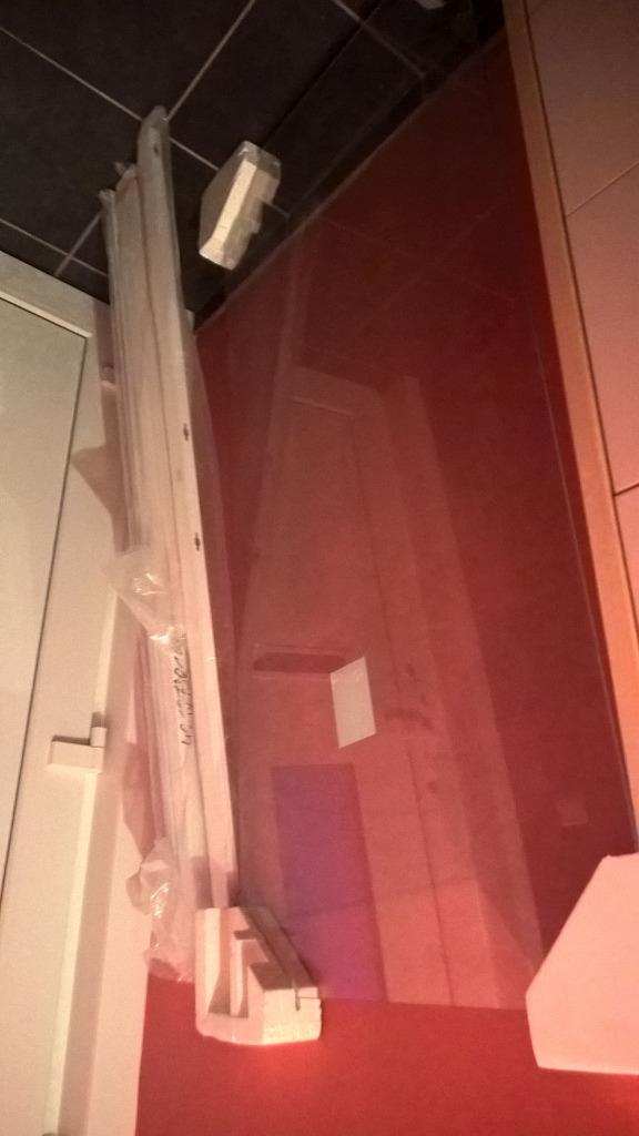 badkamer glaswand, Enlèvement, Comme neuf, 50 à 100 cm, 150 à 200 cm