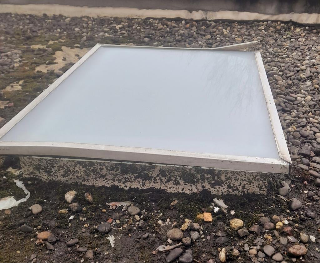 Matte glasplaten dakraam, Enlèvement, Utilisé, Panneau vitré