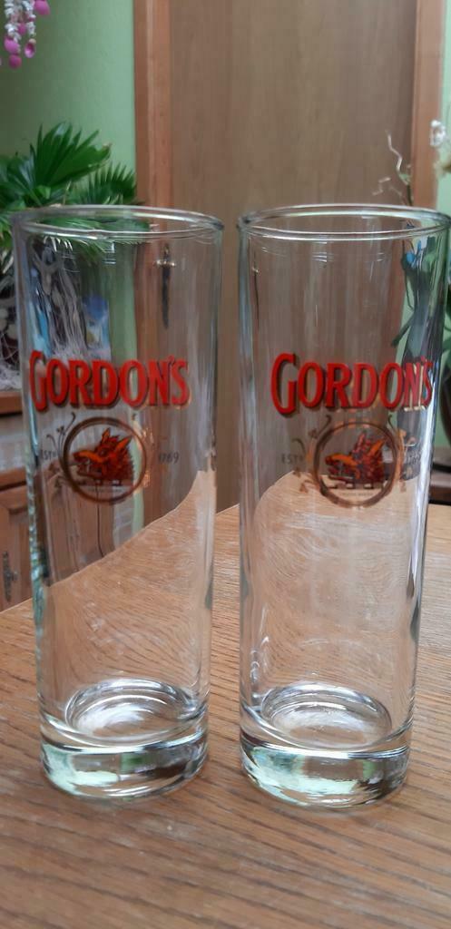 2 verres long drink Gordon's, Collections, Enlèvement ou Envoi, Neuf, Ustensile