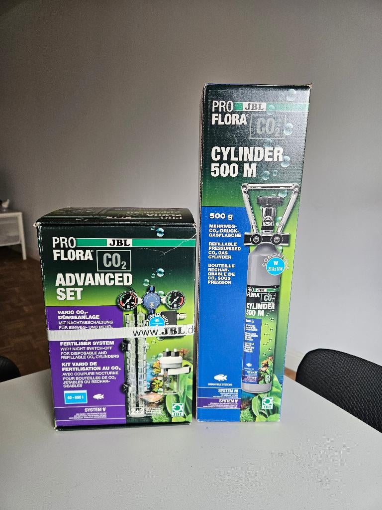 Set Co2 JBL Pro Flora Advanced System V + CO2 Cilinder 500g, Dieren en Toebehoren, Ophalen, Nieuw