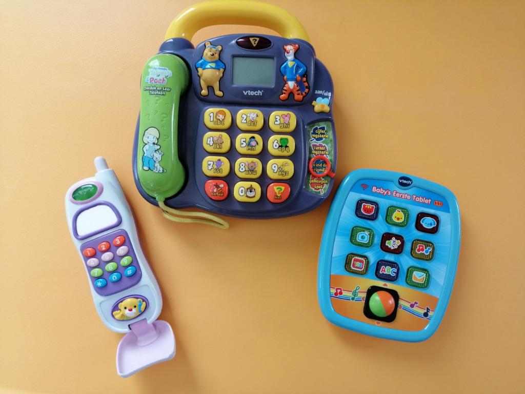 Vtech telefoon + Vtech tablet, Kinderen en Baby's, Ophalen, Gebruikt, 6 maanden tot 2 jaar