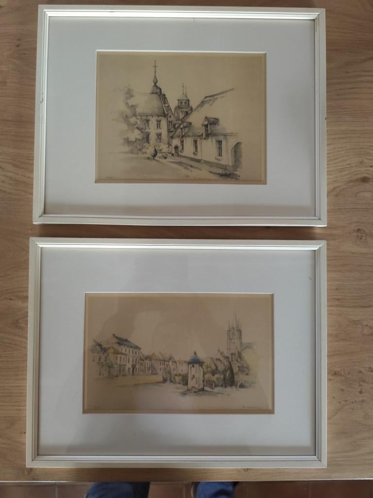 Twee architecturale stadsgezichten, Ophalen