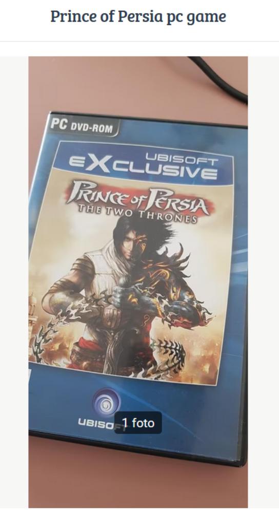 Prince of Persia : Les sables du temps et Les deux trônes., Consoles de jeu & Jeux vidéo, 1 joueur, Aventure et Action, Comme neuf