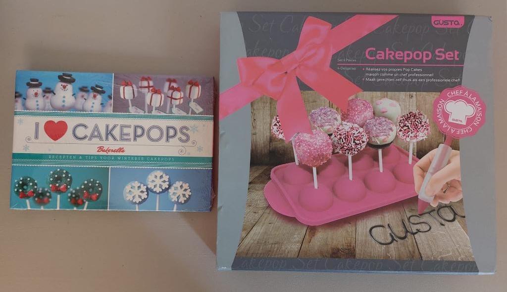 Maak je eigen cakepops set + boek + popcake bakvorm (nieuw), Ophalen of Verzenden, Nieuw, Cupcakes, Bakvorm