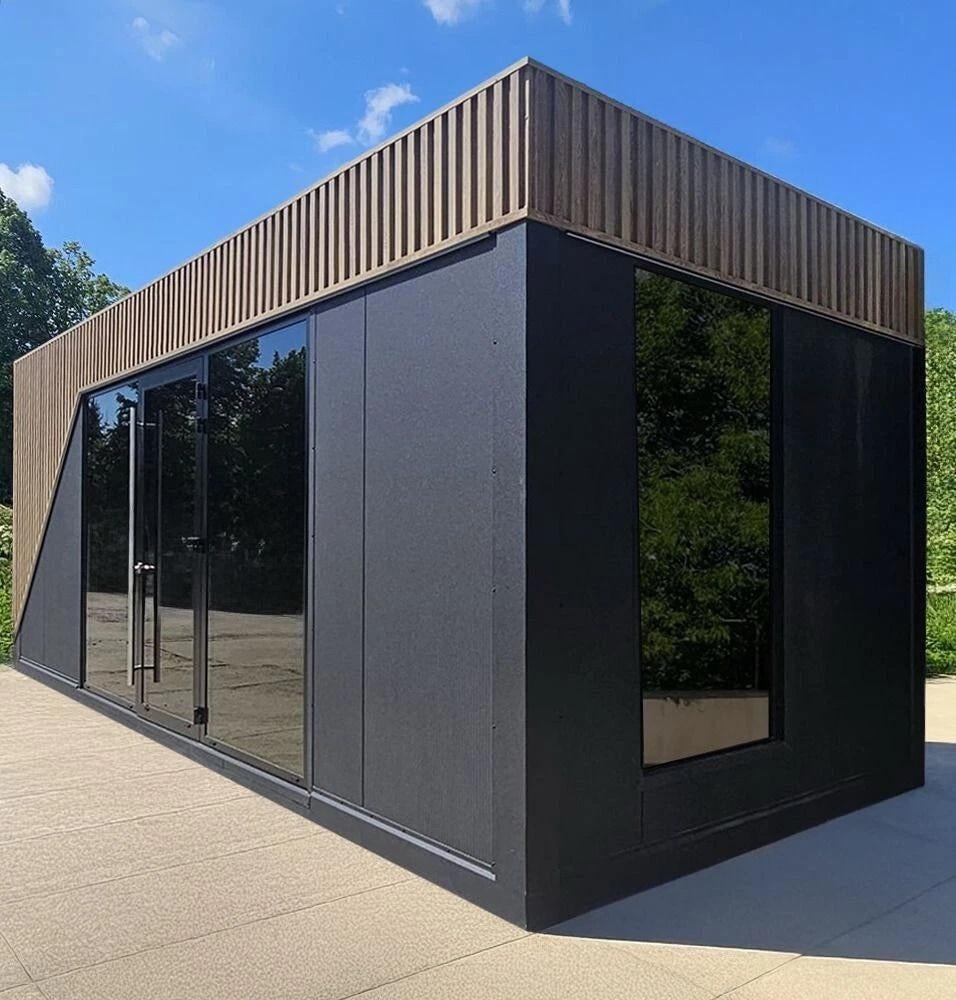 Modern paviljoen van 7  3 m inclusief LED voor buiten