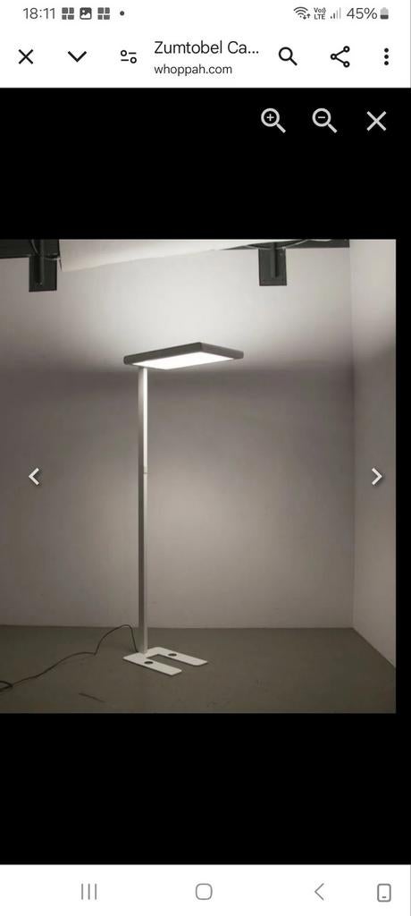 Zumtobel design vloerlamp, Ophalen